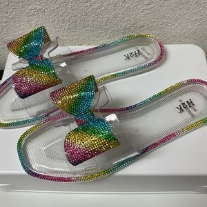 Ladies Footwear Rainbow Slides - H2K